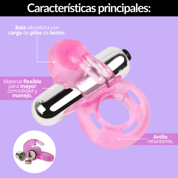 Anillo Vibrador Retardante Masculino